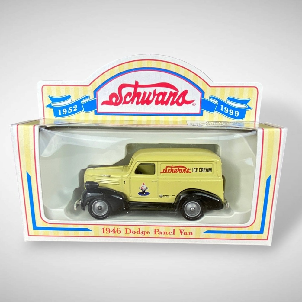 Schwan's Old #1 1946‎ Dodge Panel Van Lledo Diecast 1999 Box Ice Cream